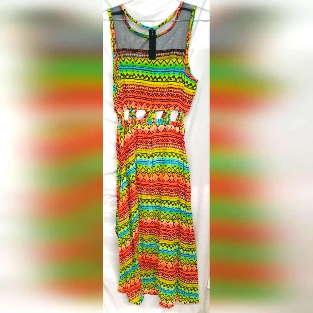 Colorful Sleeveless Dress